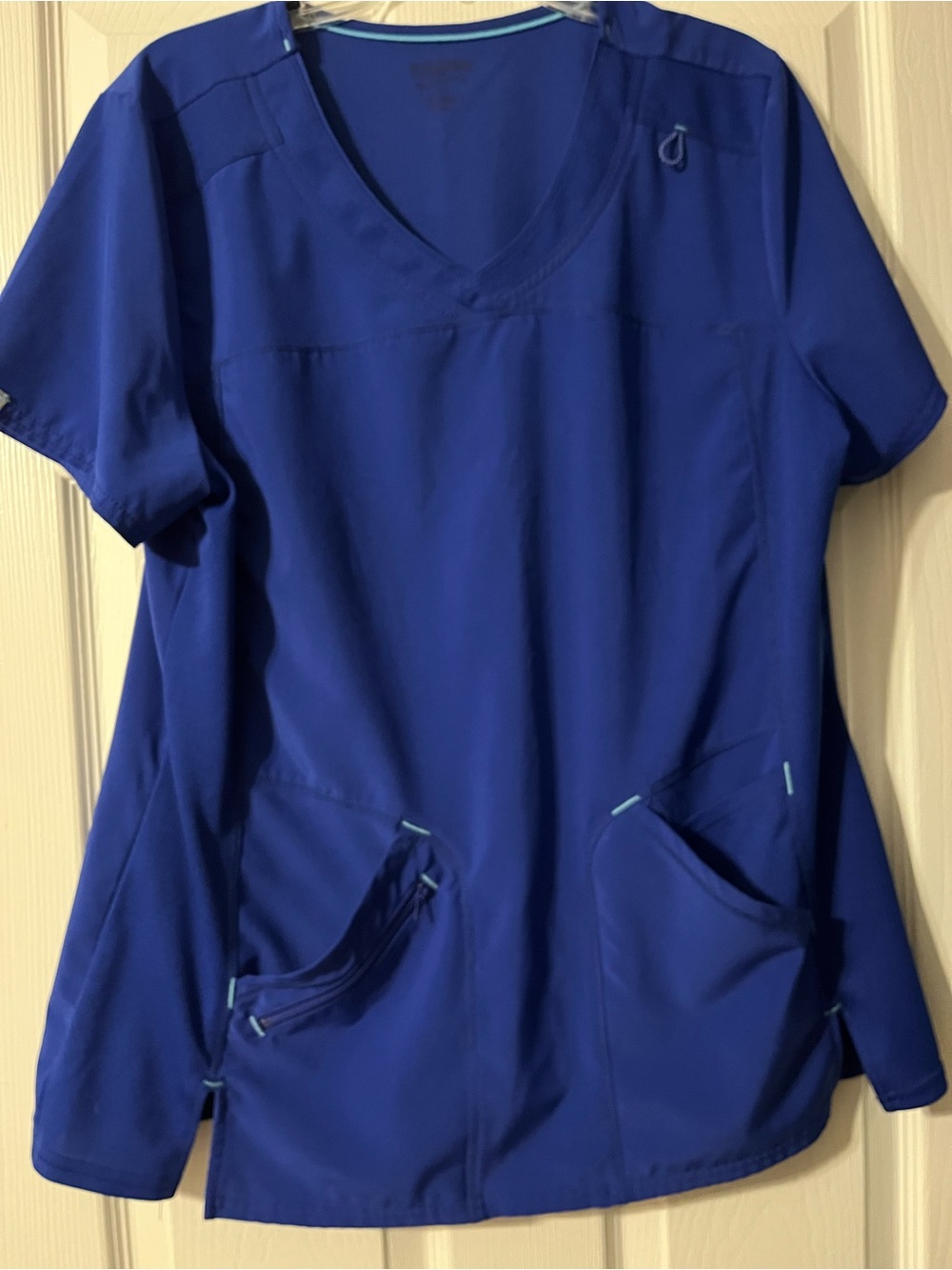 Scrubstar Royal Blue V-Neck Short Sleeve Scrub Top